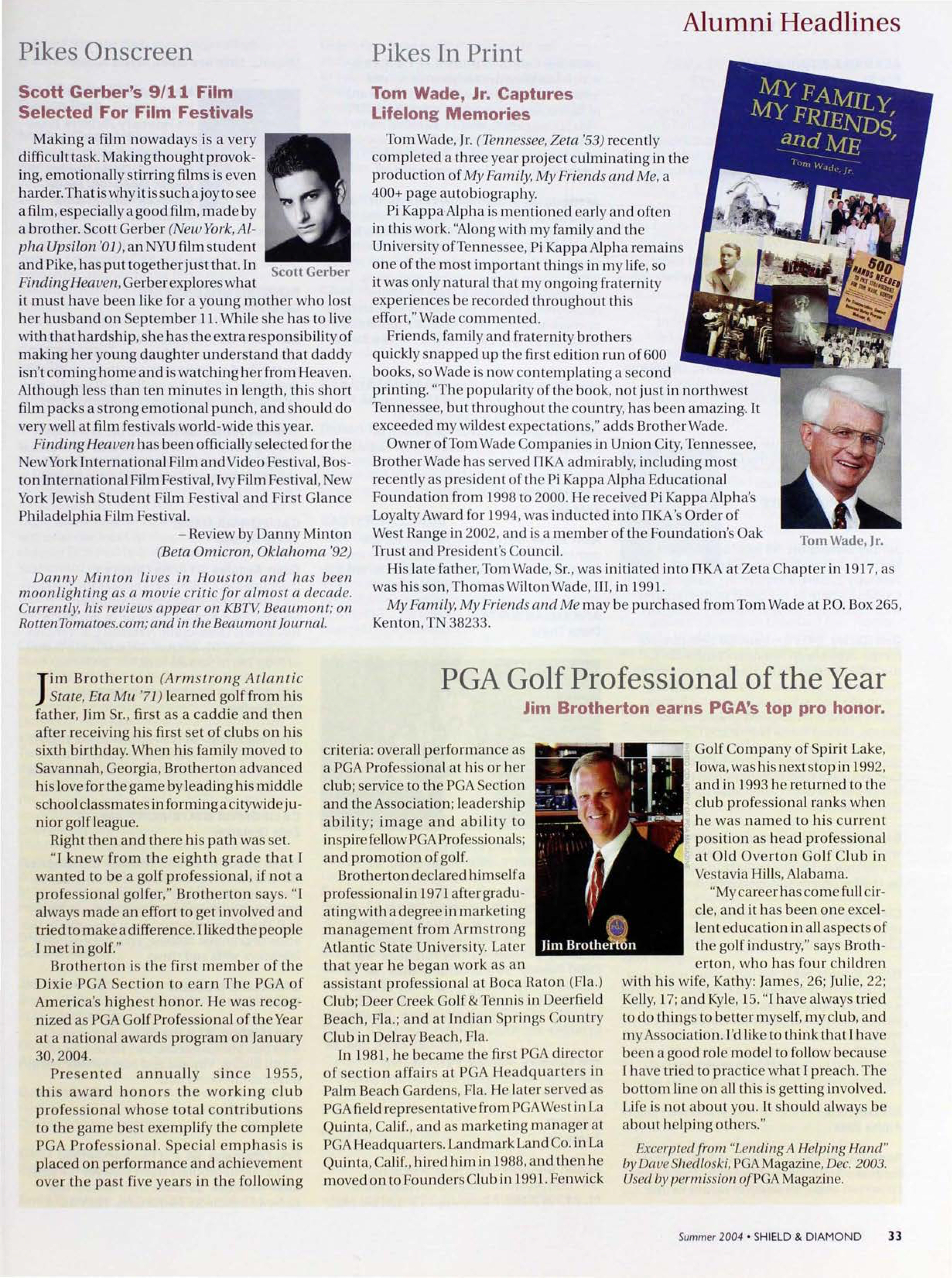 Alumni Headlines: Pikes Onscreen